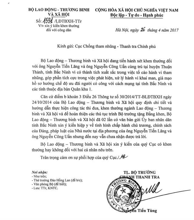 Khui ra 2.745 hồ sơ thương binh giả, hai lão nông Bắc Ninh vẫn chưa được khen thưởng ảnh 1